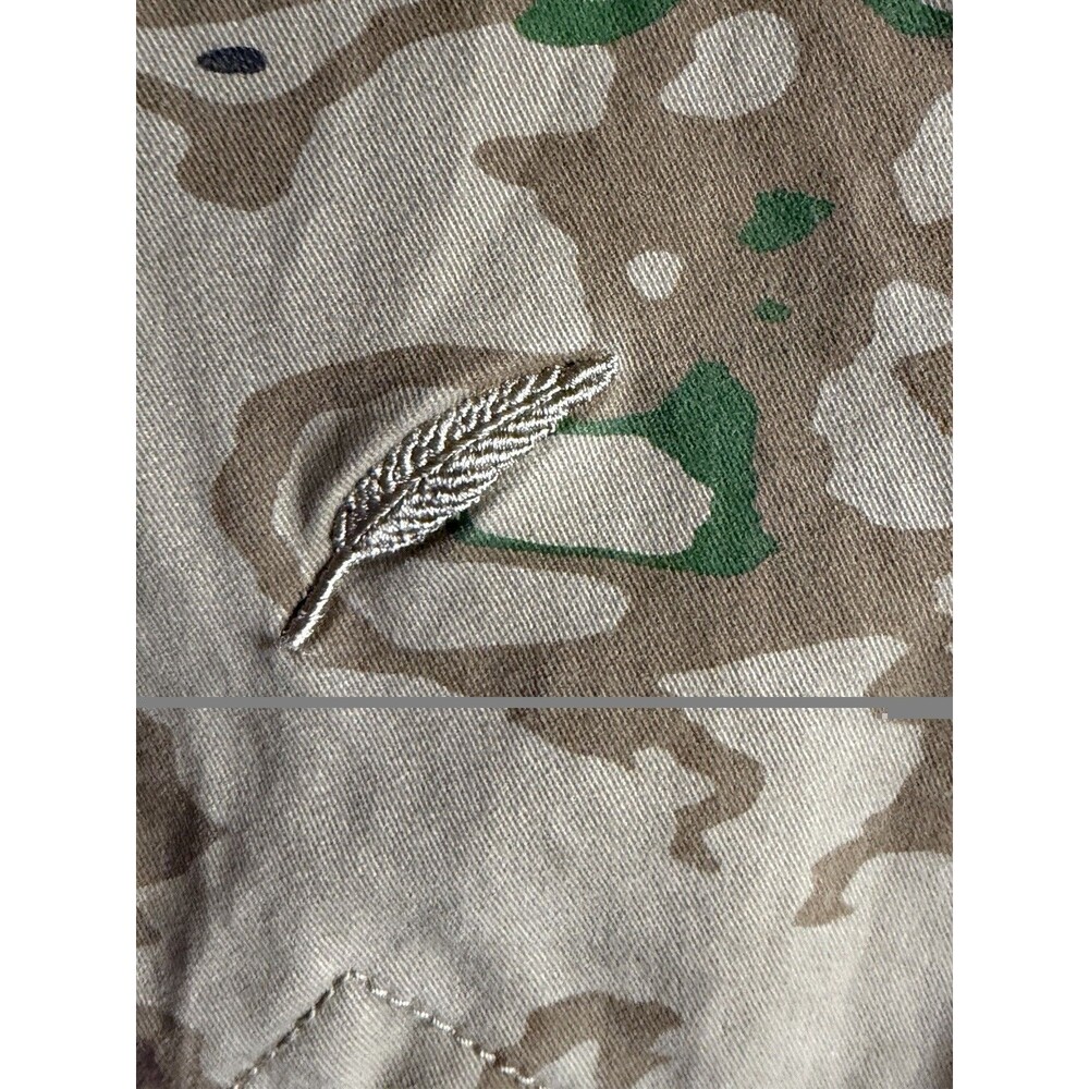 Men Publish Camo Denim Hood Jacket Zip Button Logo Midi L Urban Hip Outdoor Coat - Picture 11 of 16